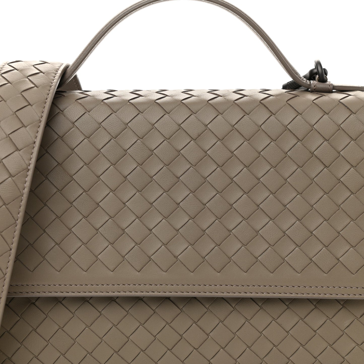 Nappa Intrecciato Alumna Bag Limestone