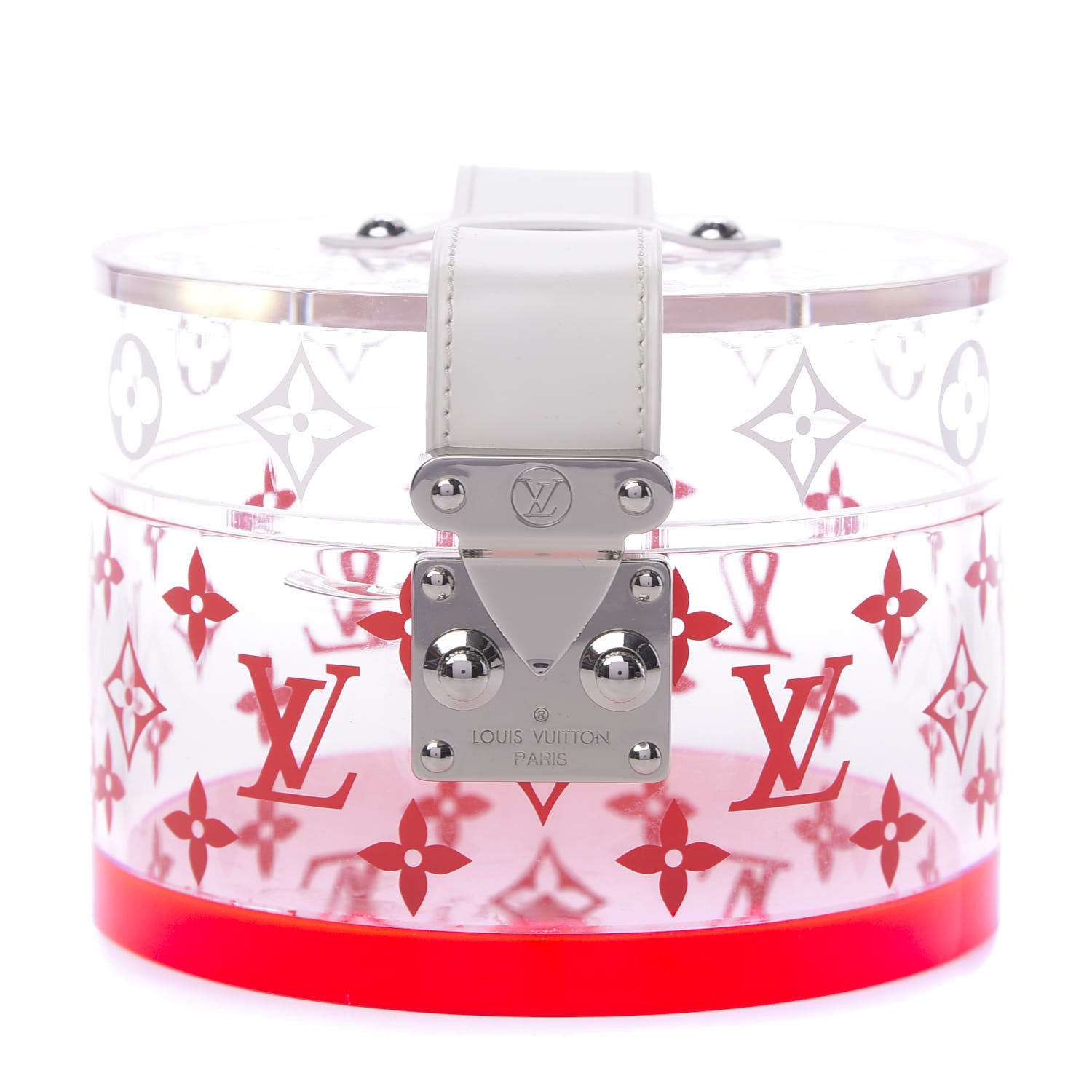 Louis Vuitton Transparent Plexiglass Box Scott Fluorescent Pink 1 of 8