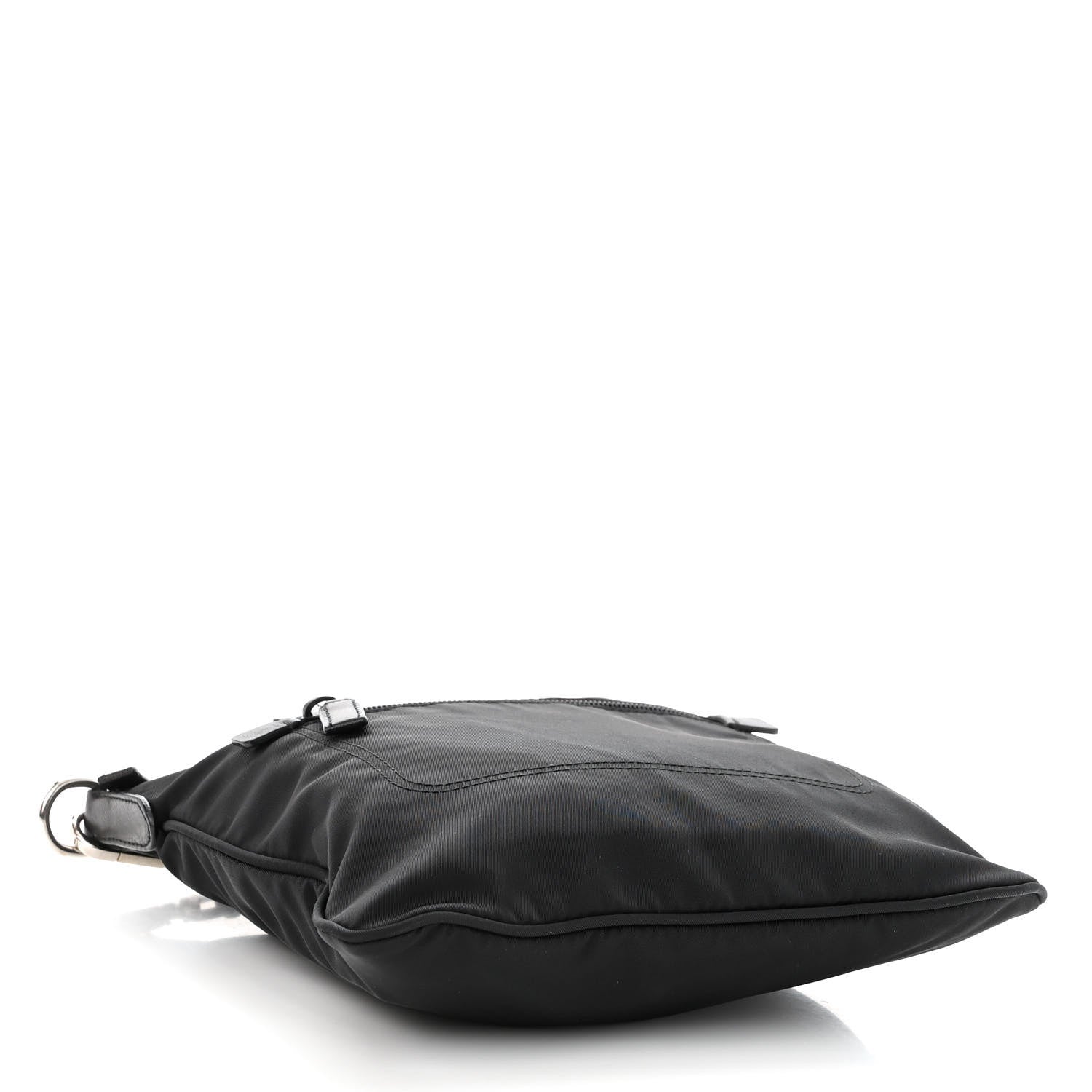 Prada Nylon Saffiano Flat Messenger Bag Black 3 of 9