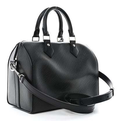 Louis Vuitton Epi Speedy Bandouliere 25 Black 3 of 10