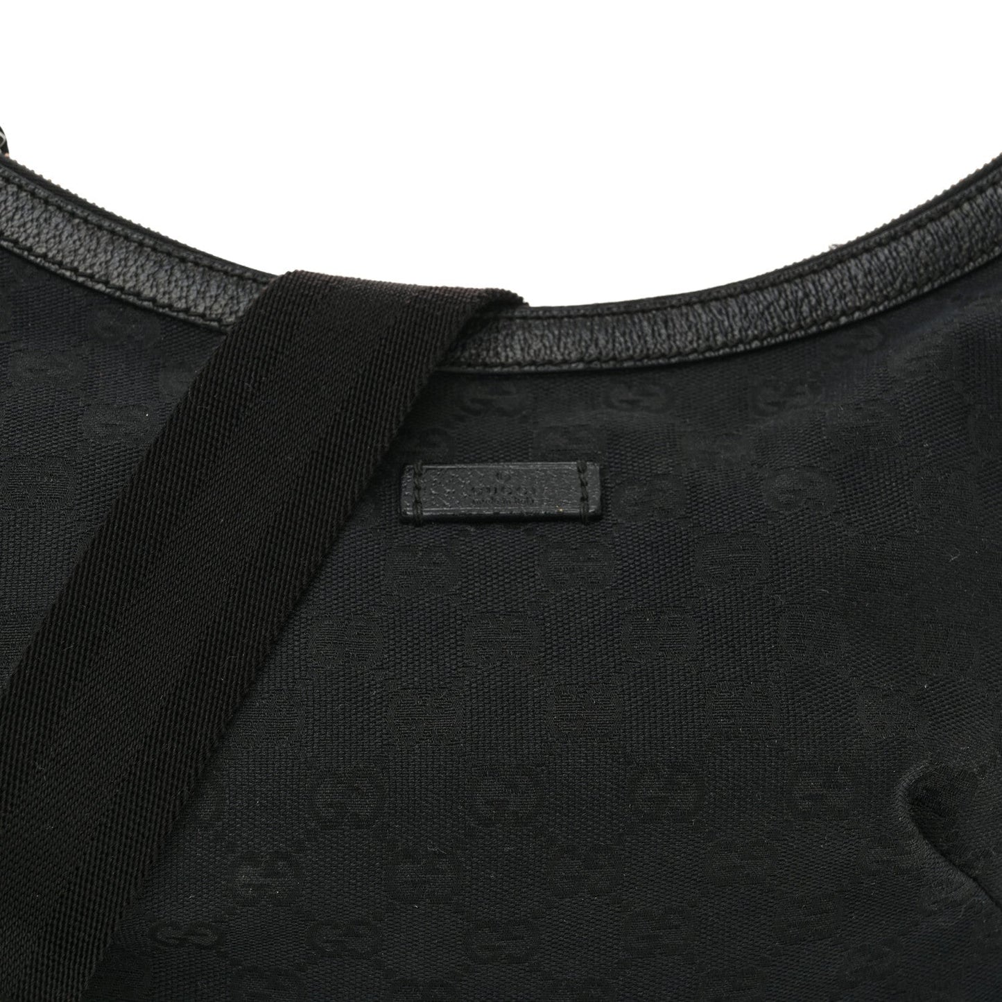 Monogram Medium Half Moon Hobo Black