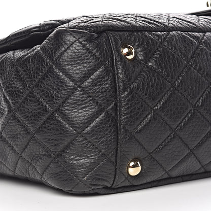 Chanel Calfskin Quilted XXL Travel Flap Bag Black 8 of 10