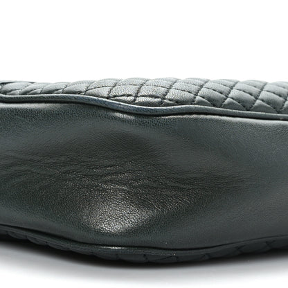 Saint Laurent Lambskin Quilted Victoire Camera Bag New Vert Fonce 8 of 10