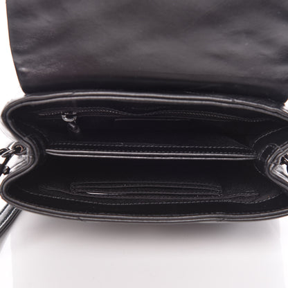 Saint Laurent Calfskin Y Quilted Monogram Toy Loulou Crossbody Bag Black 7 of 10