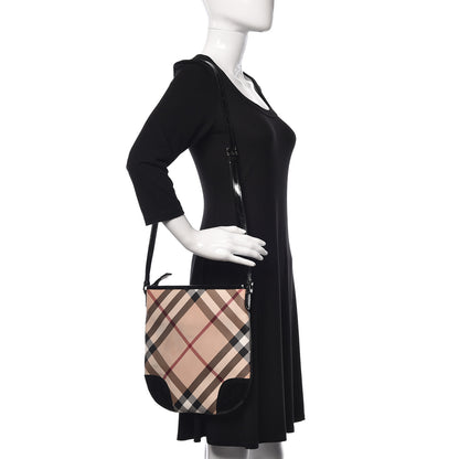 Burberry Supernova Check Small Dryden Crossbody Bag Black 2 of 7