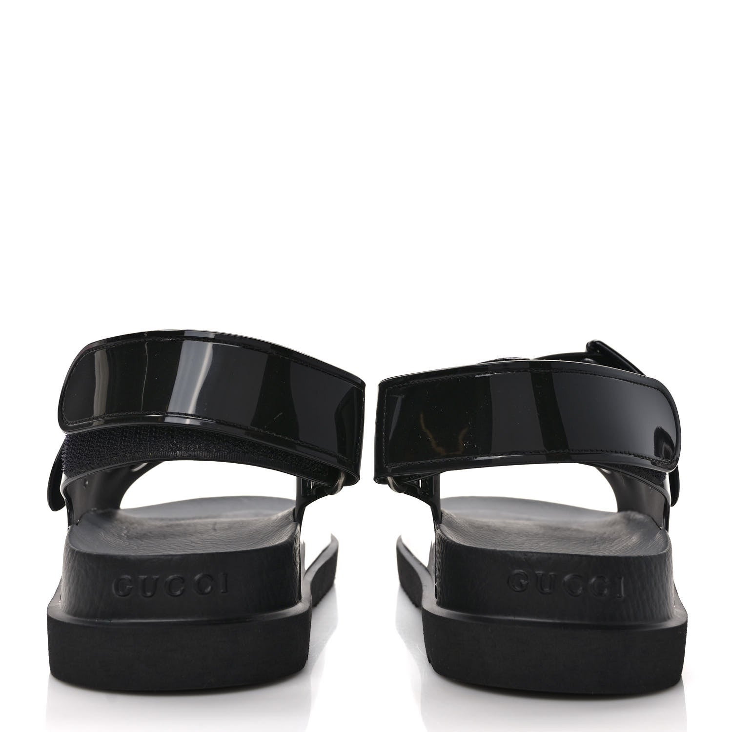 Gucci Rubber Mini Double G Womens Isla Dad Sandals 38 Black 5 of 10