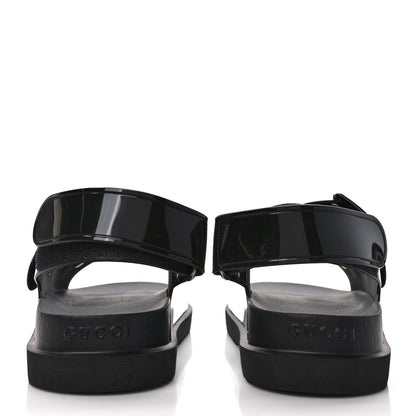 Gucci Rubber Mini Double G Womens Isla Dad Sandals 38 Black 5 of 10