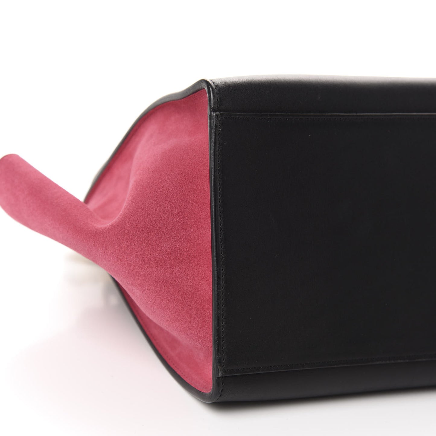 Smooth Calfskin Suede Medium Tri-Color Trapeze Pink