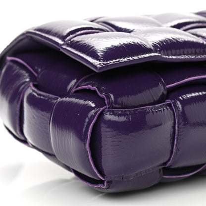 Bottega Veneta Textured Deerskin Maxi Intrecciato Padded Cassette Crossbody Bag Raisin 9 of 10