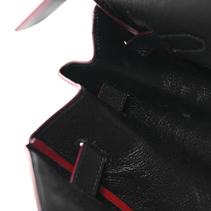 Hermes Epsom Contour Birkin 35 Bleu Indigo Rouge H 12 of 14