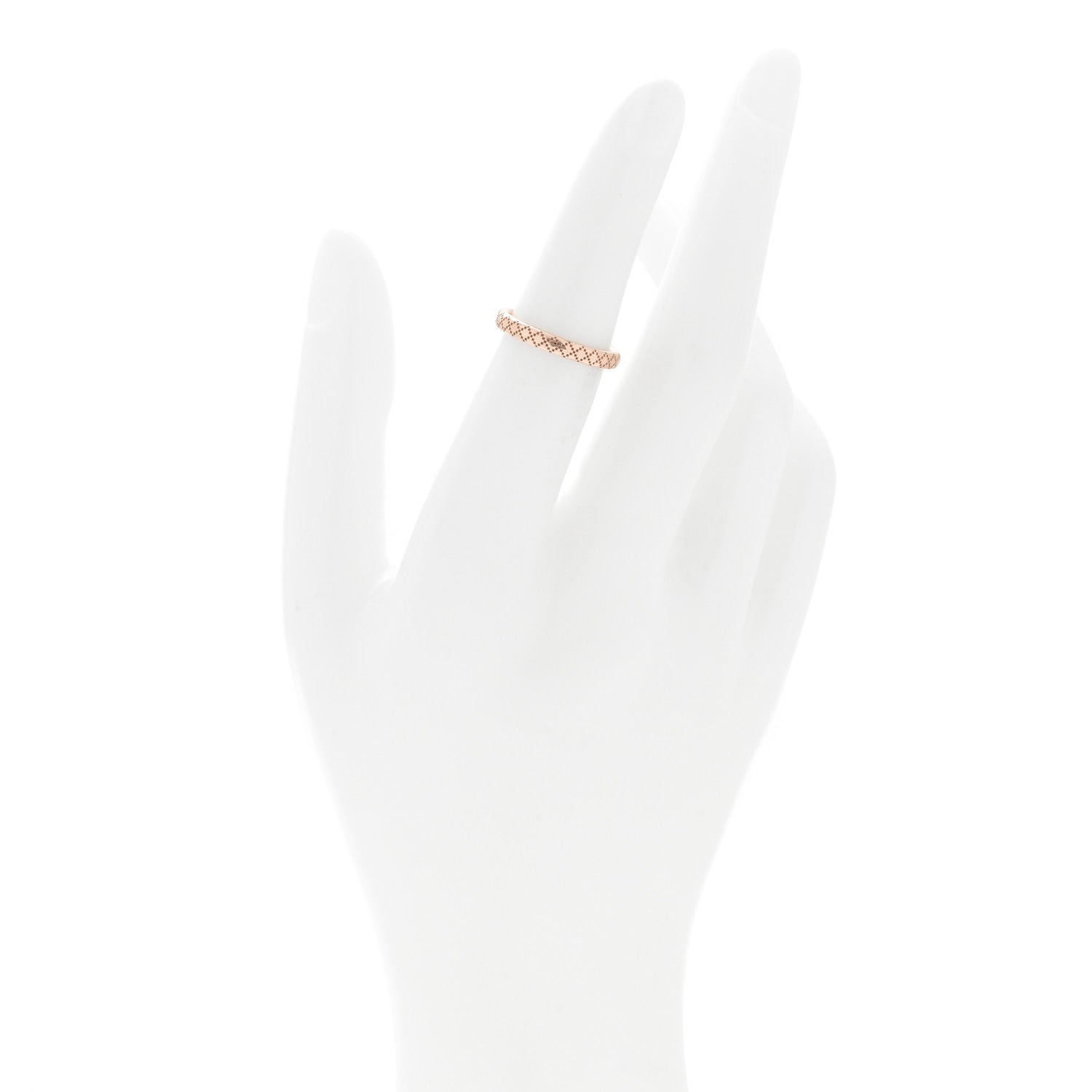 Gucci 18K Rose Gold Diamantissima Band Ring 50 5.25 2 of 5