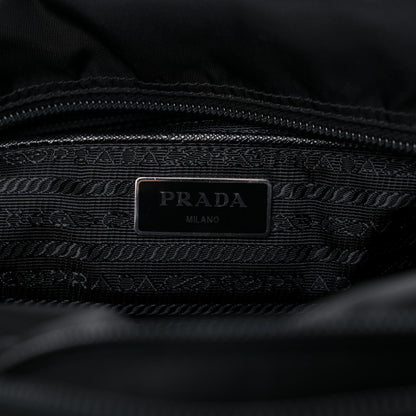 Prada Tessuto Nylon Saffiano Messenger Bag Black 6 of 15
