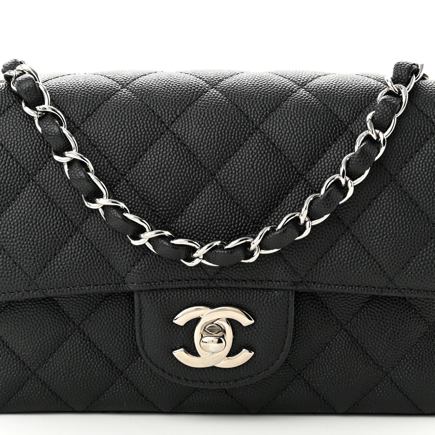 Chanel Caviar Quilted Mini Rectangular Flap Black 8 of 11