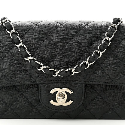 Chanel Caviar Quilted Mini Rectangular Flap Black 8 of 11
