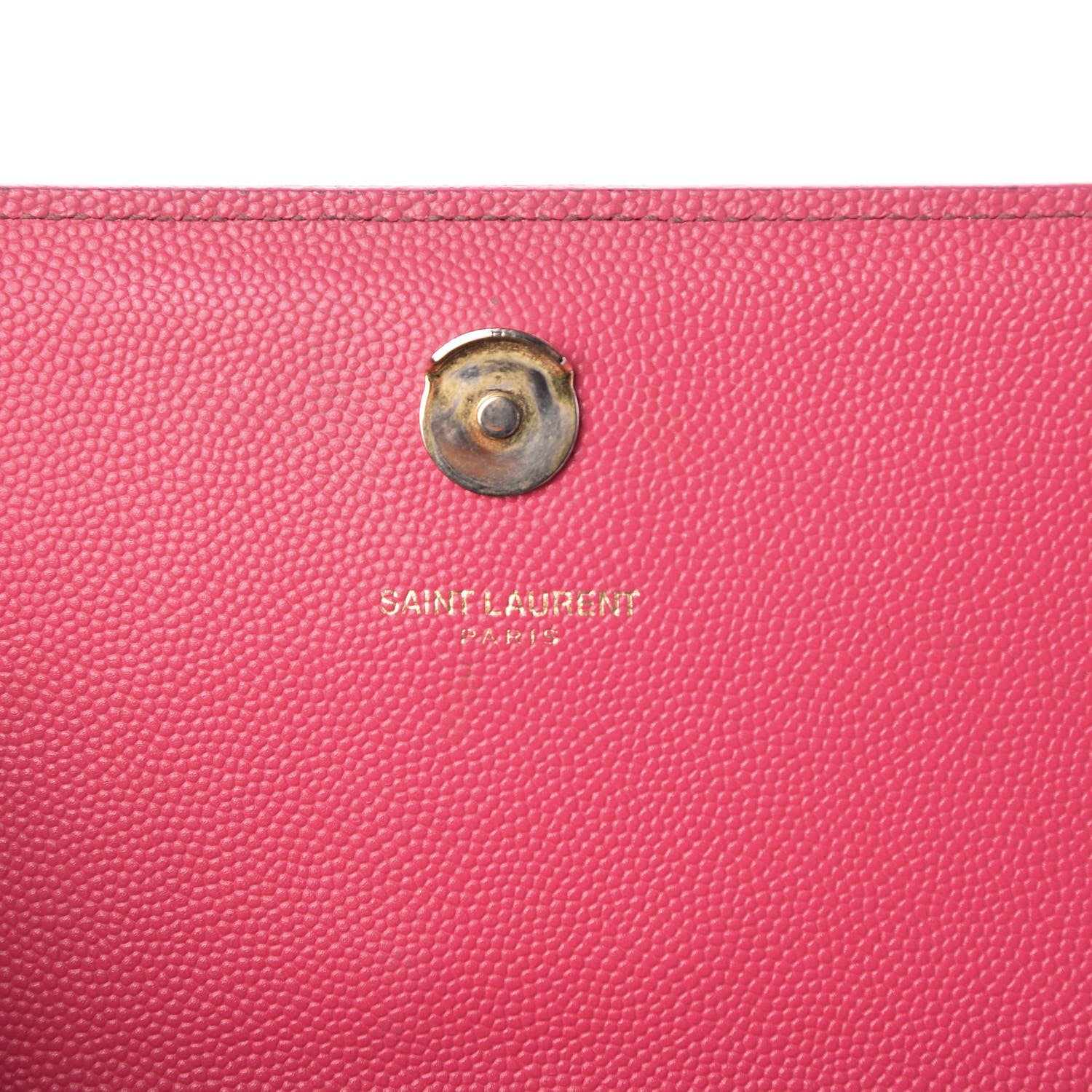 Saint Laurent Grain De Poudre Small Monogram Kate Satchel Fuchsia 6 of 11
