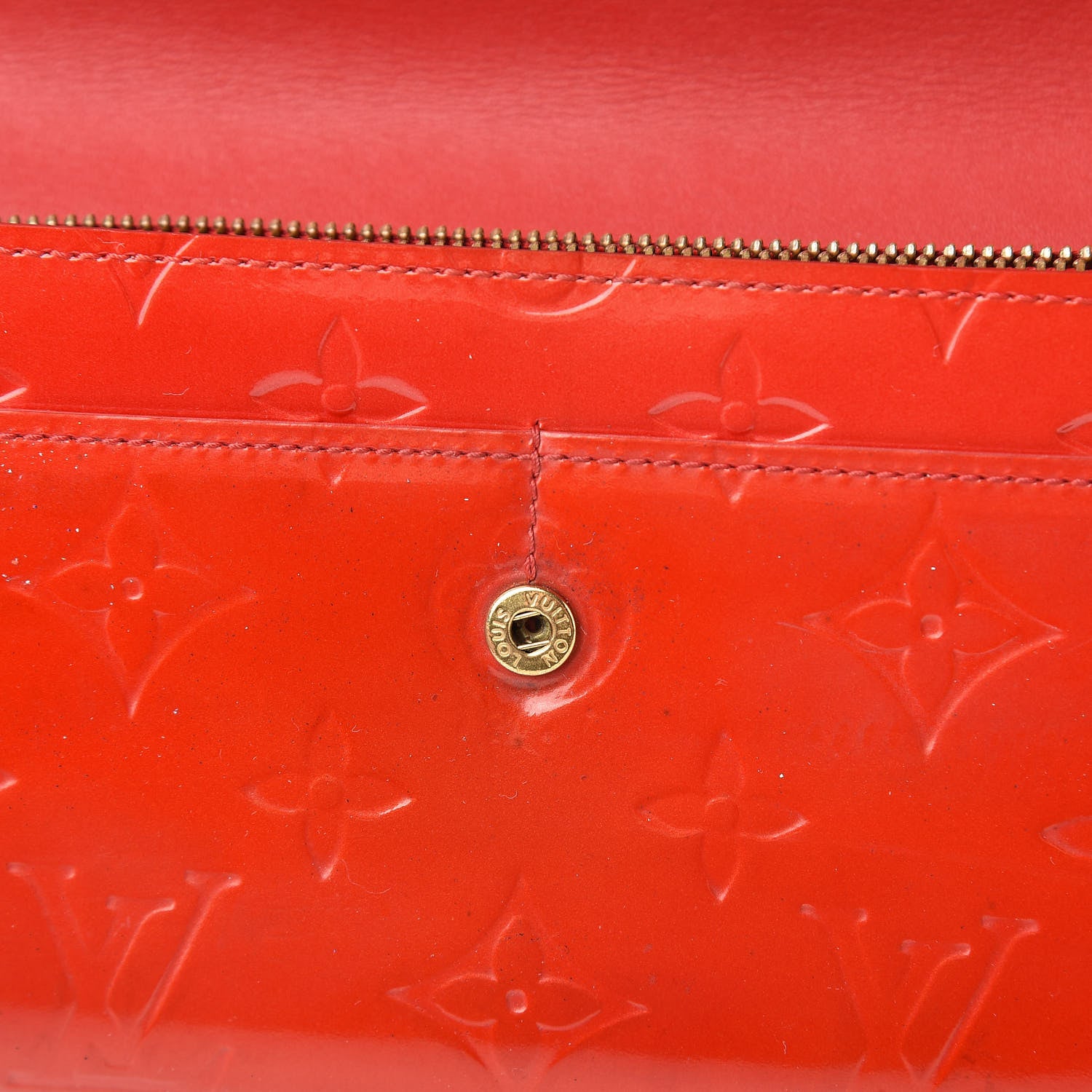 Louis Vuitton Vernis Sarah Wallet Rouge 9 of 14