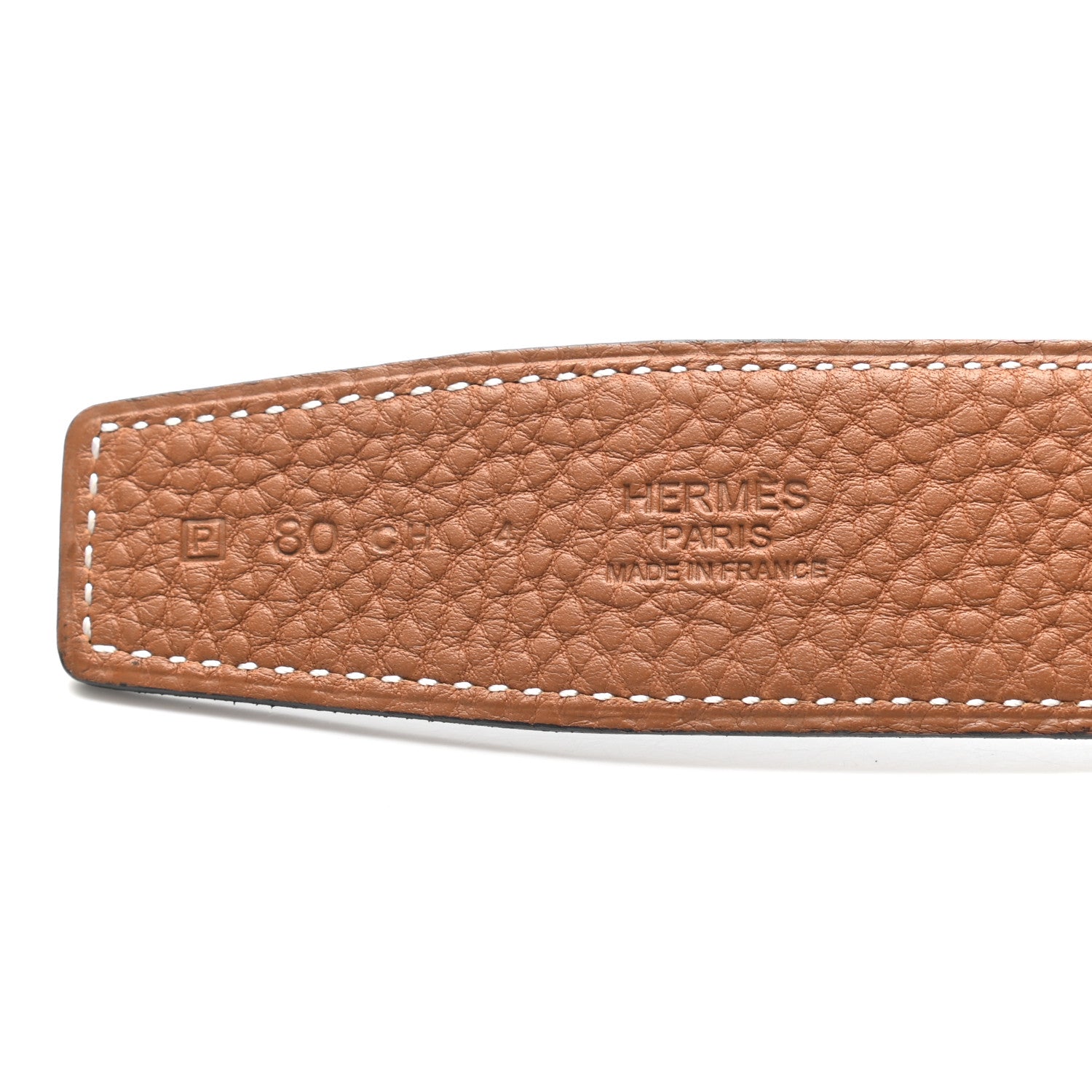 Hermes Box Togo 32mm H Belt 80 Black Gold 3 of 5