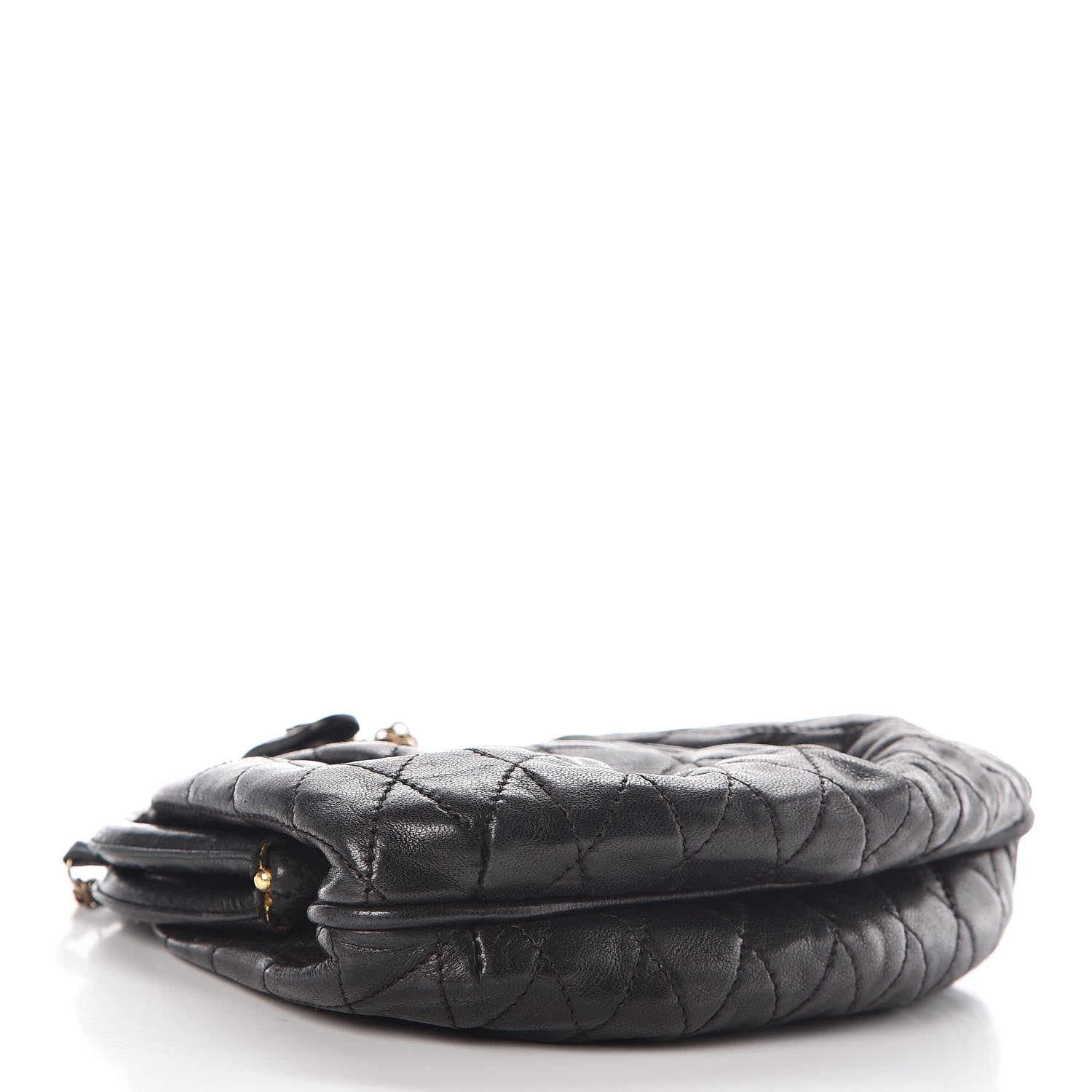 Chanel Lambskin Quilted Frame Bag Black 4 of 8
