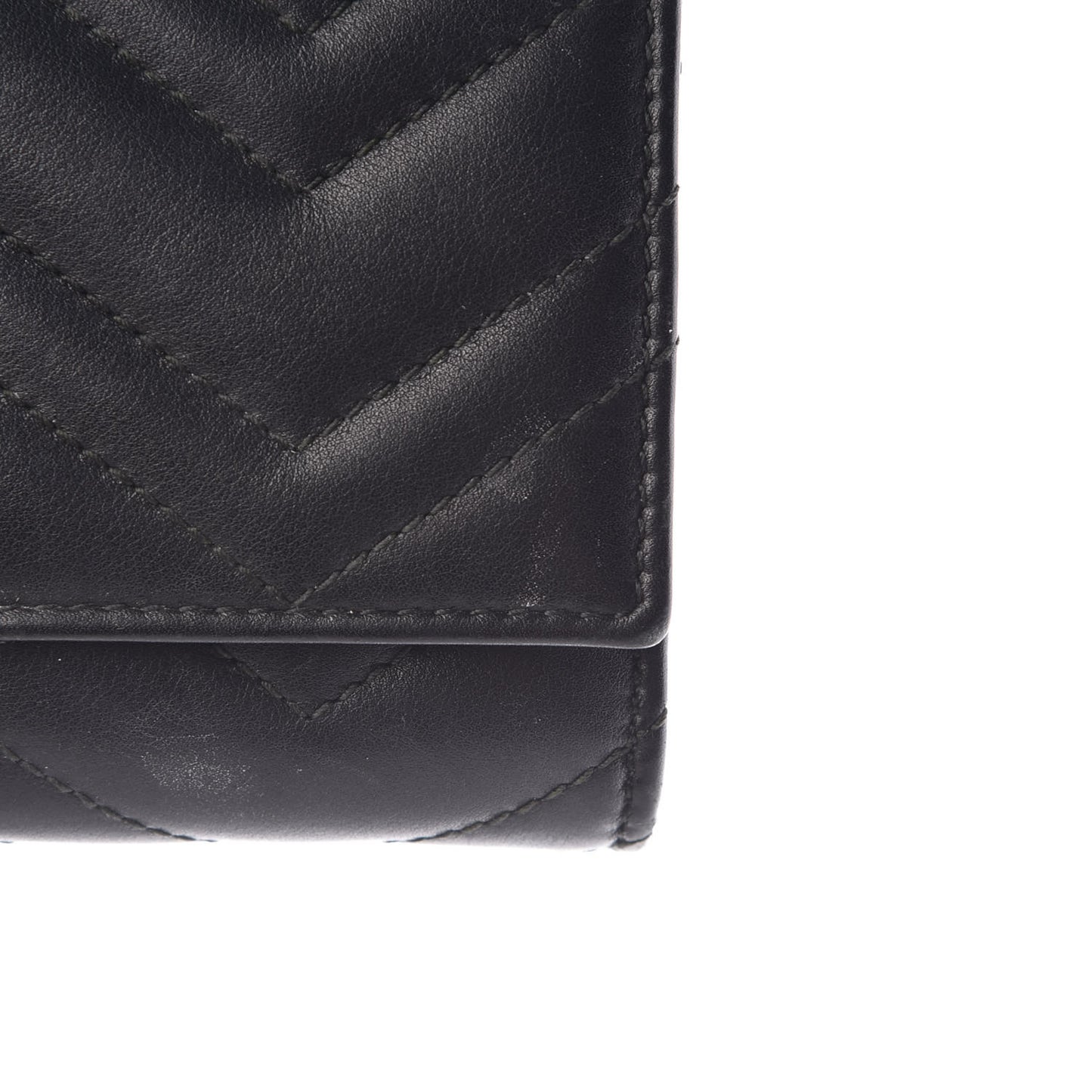 Calfskin Matelasse GG Marmont Continental Wallet Black