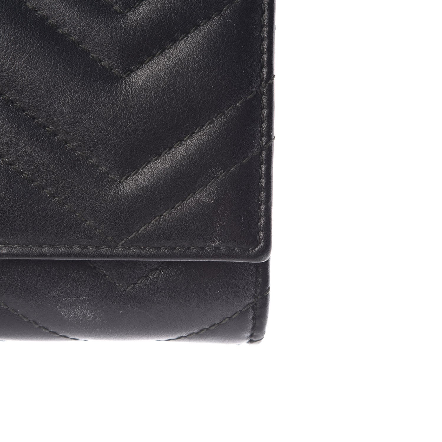 Gucci Calfskin Matelasse GG Marmont Continental Wallet Black 11 of 16