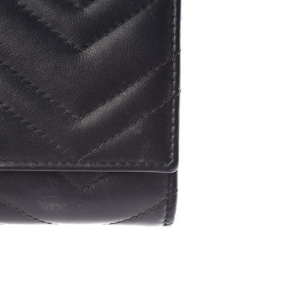 Gucci Calfskin Matelasse GG Marmont Continental Wallet Black 11 of 16