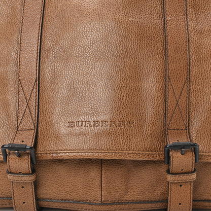 Burberry Calfskin Messenger Bag Tan 9 of 11