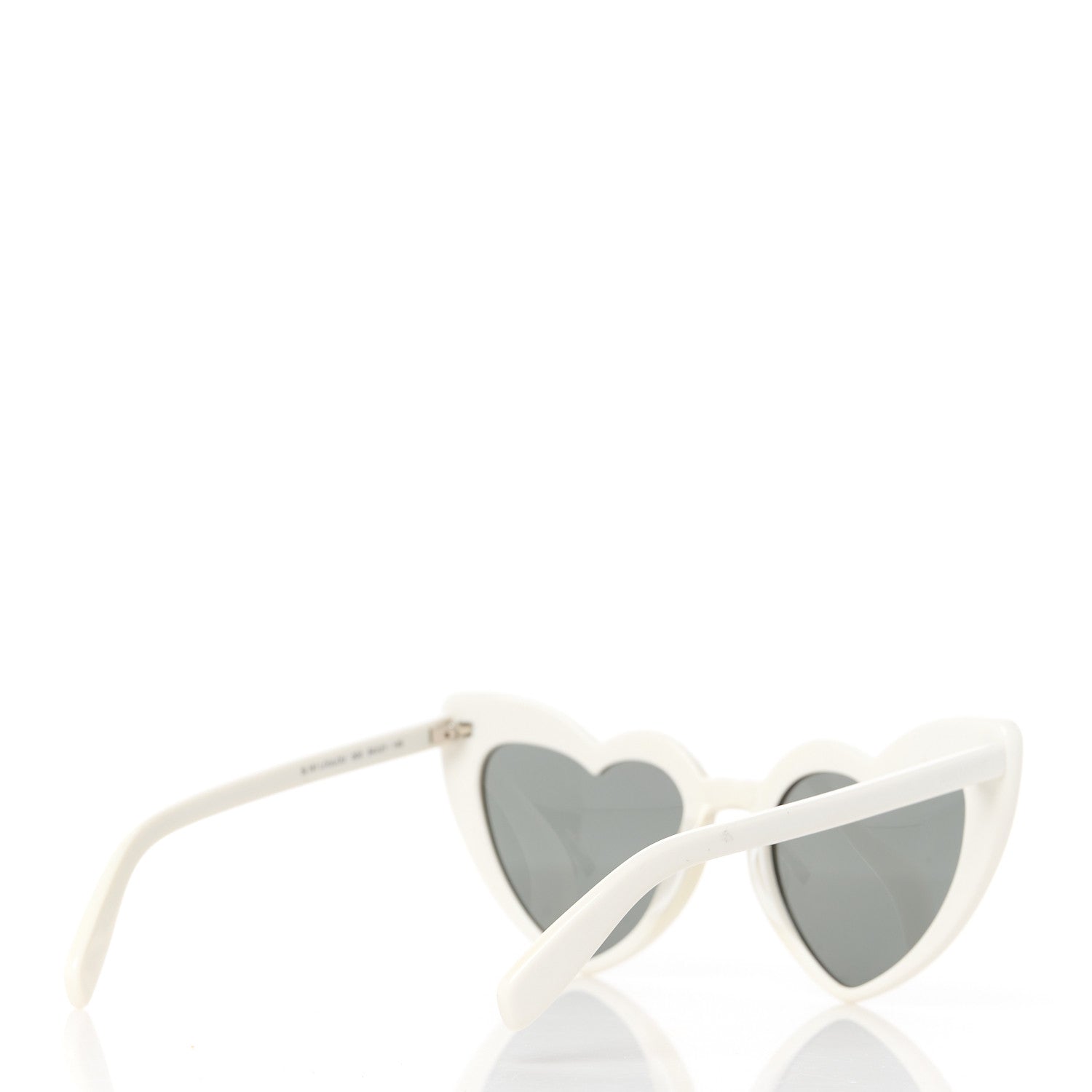 Saint Laurent Acetate Heart Frame Loulou SL181 Sunglasses White 4 of 10