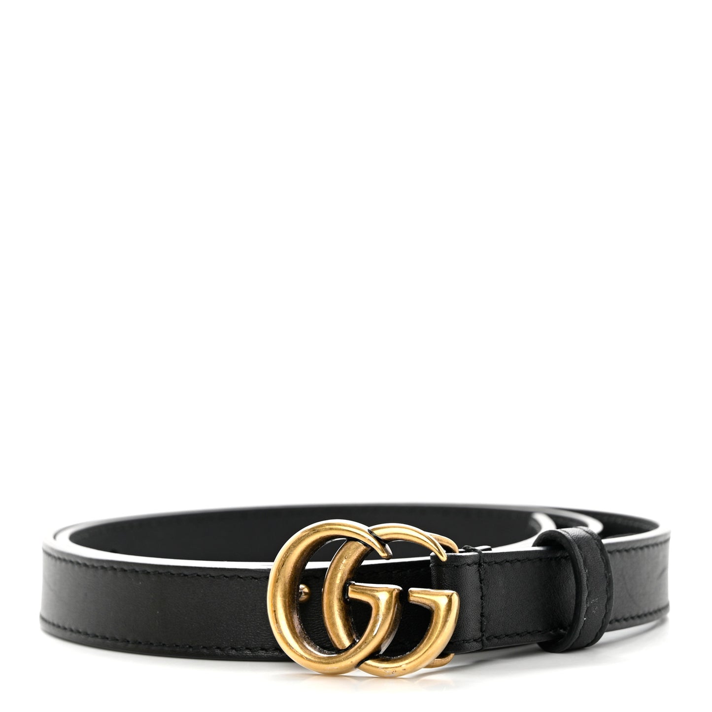 Calfskin Double G 20mm Belt 80 32 Black