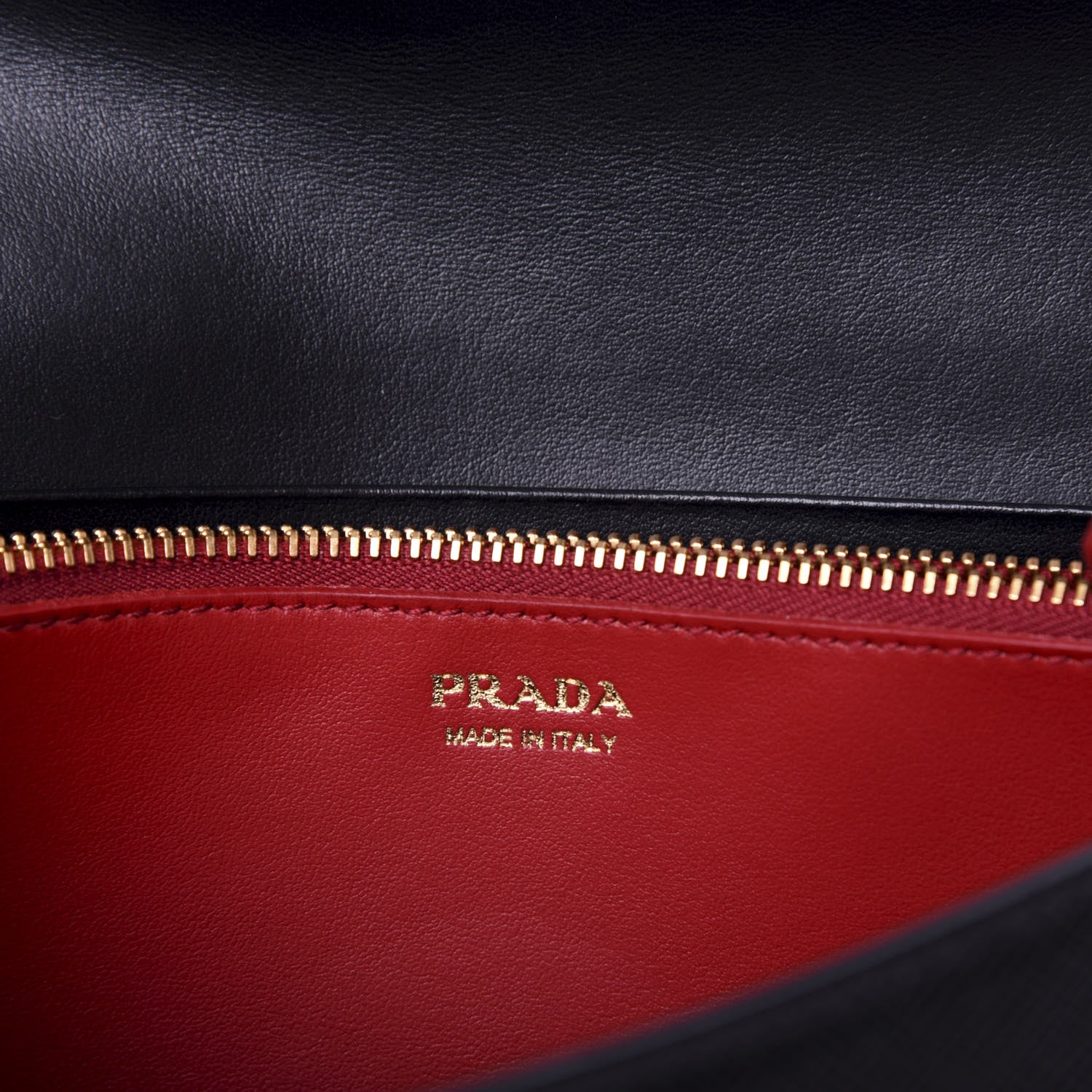 Prada Saffiano Wallet With Shoulder Strap Black 6 of 10