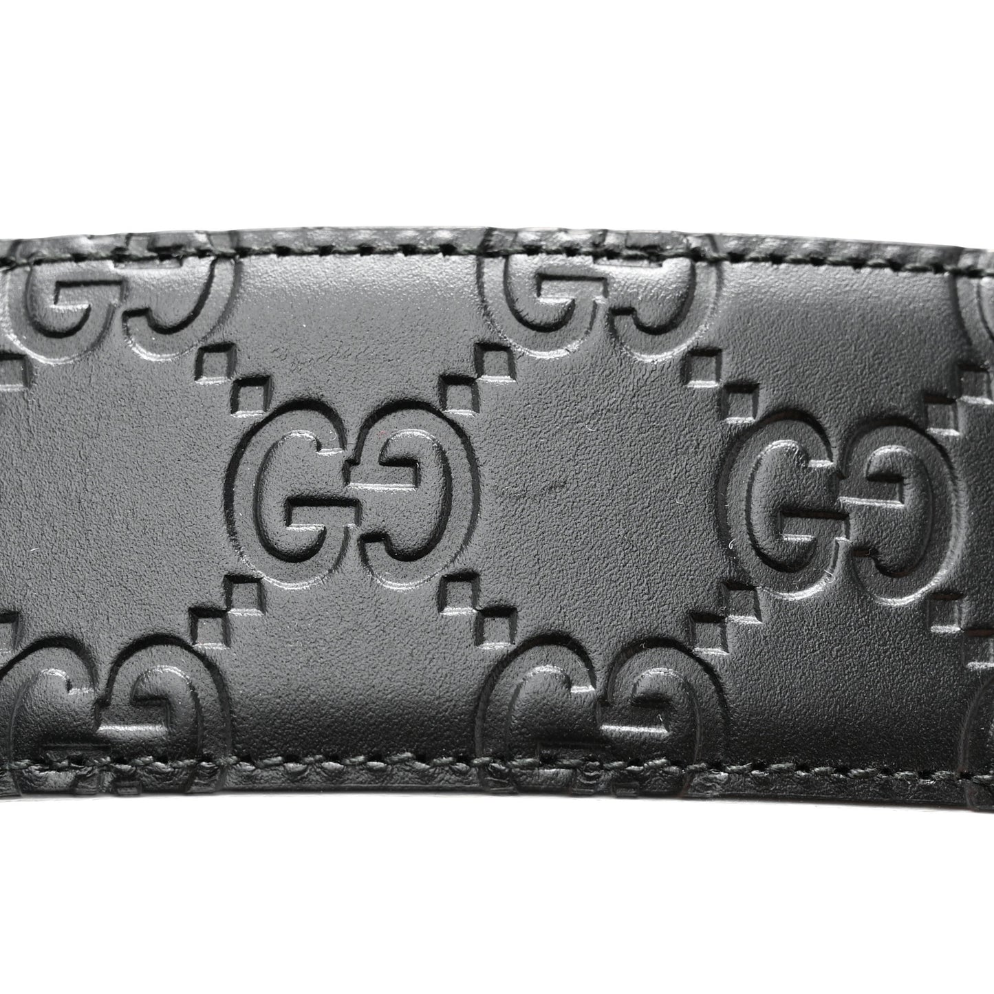 Guccissima Signature Interlocking G 40mm Belt 105 42 Black