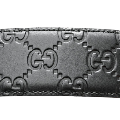 Gucci Guccissima Signature Interlocking G 40mm Belt 105 42 Black 6 of 8