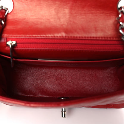 Chanel Lambskin Quilted Mini Square Flap Red 5 of 9