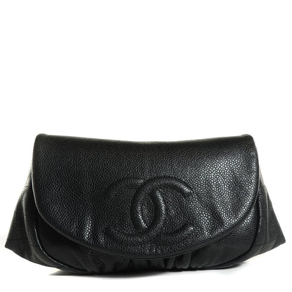 Chanel Caviar Half Moon Wallet On Chain WOC Black 1 of 9