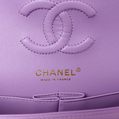 Chanel Caviar Quilted Small Double Flap Purple 6 of 12