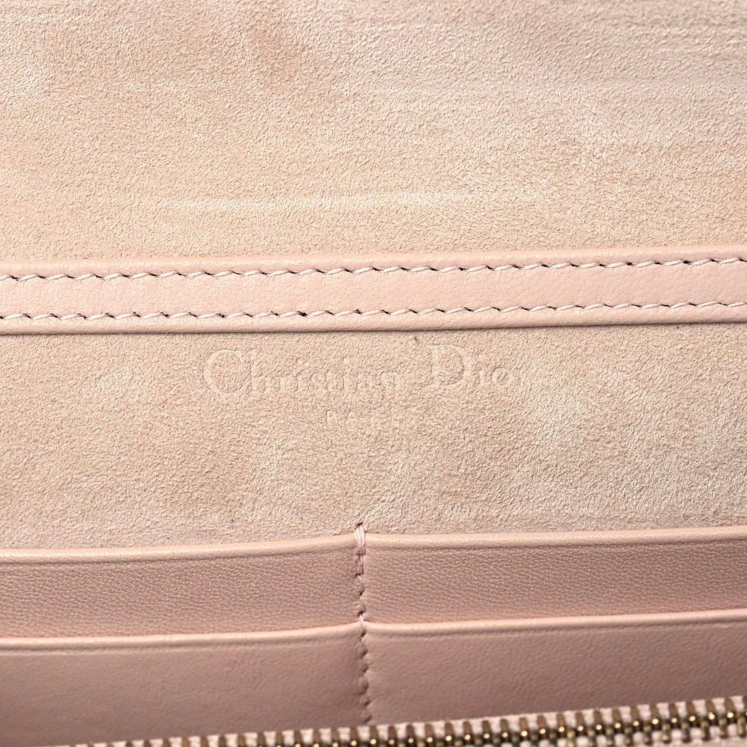 Christian Dior Lambskin Cannage Dioraddict Wallet on Chain Clutch Rose Poudre 6 of 9