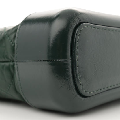 Chanel Aged Calfskin Quilted Small Gabrielle Hobo Dark Green 9 of 12