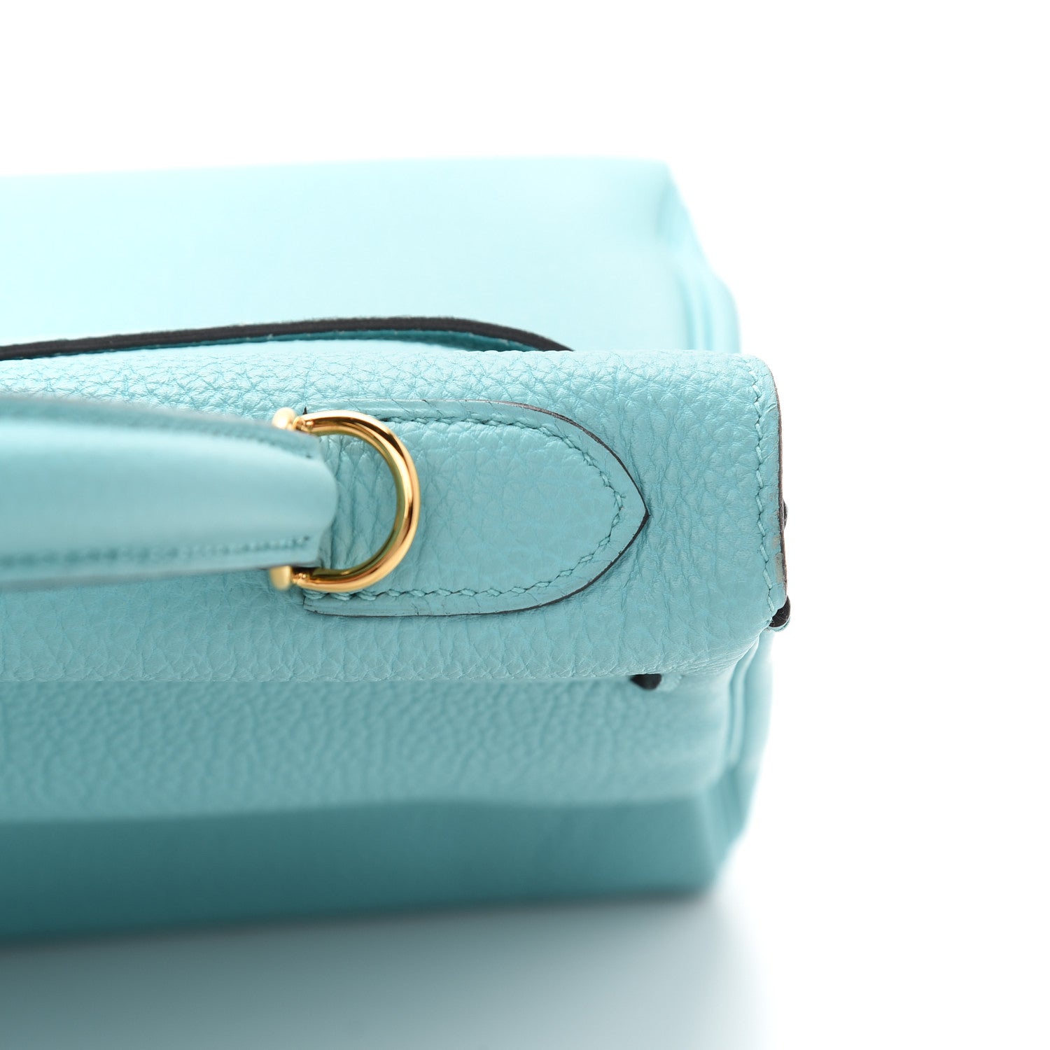 Hermes Togo Kelly Retourne 32 Bleu Atoll 10 of 40