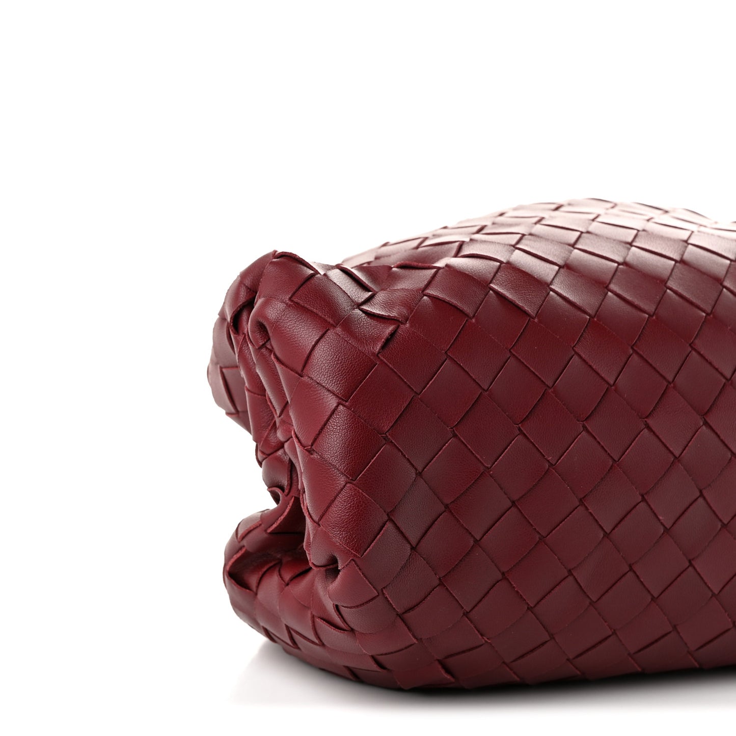 Nappa Maxi Intrecciato The Pouch Oversized Clutch Bordeaux