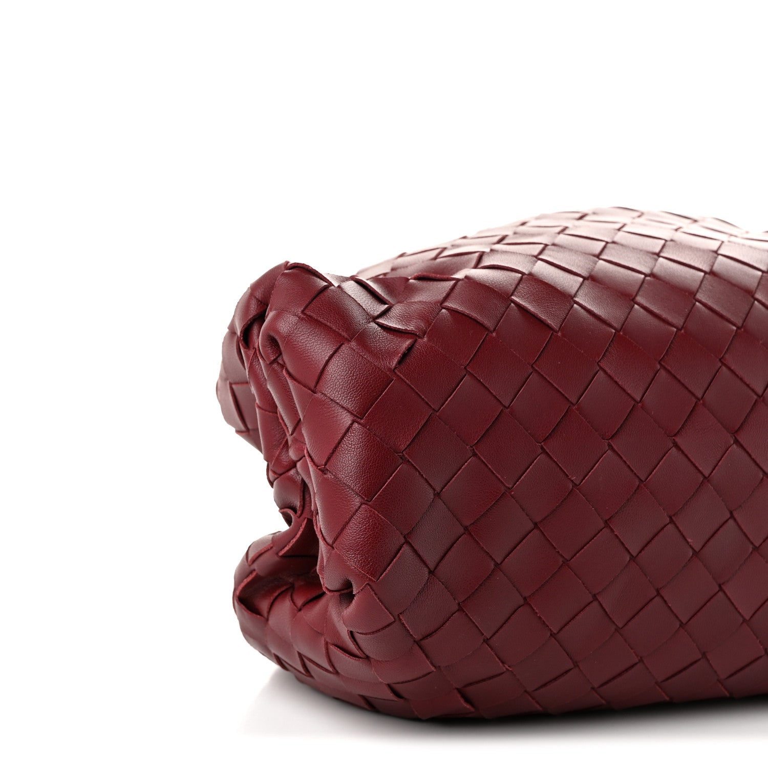 Bottega Veneta Nappa Maxi Intrecciato The Pouch Oversized Clutch Bordeaux 9 of 10