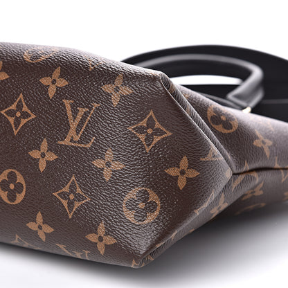 Louis Vuitton Monogram Flower Zipped Tote PM Black 7 of 8