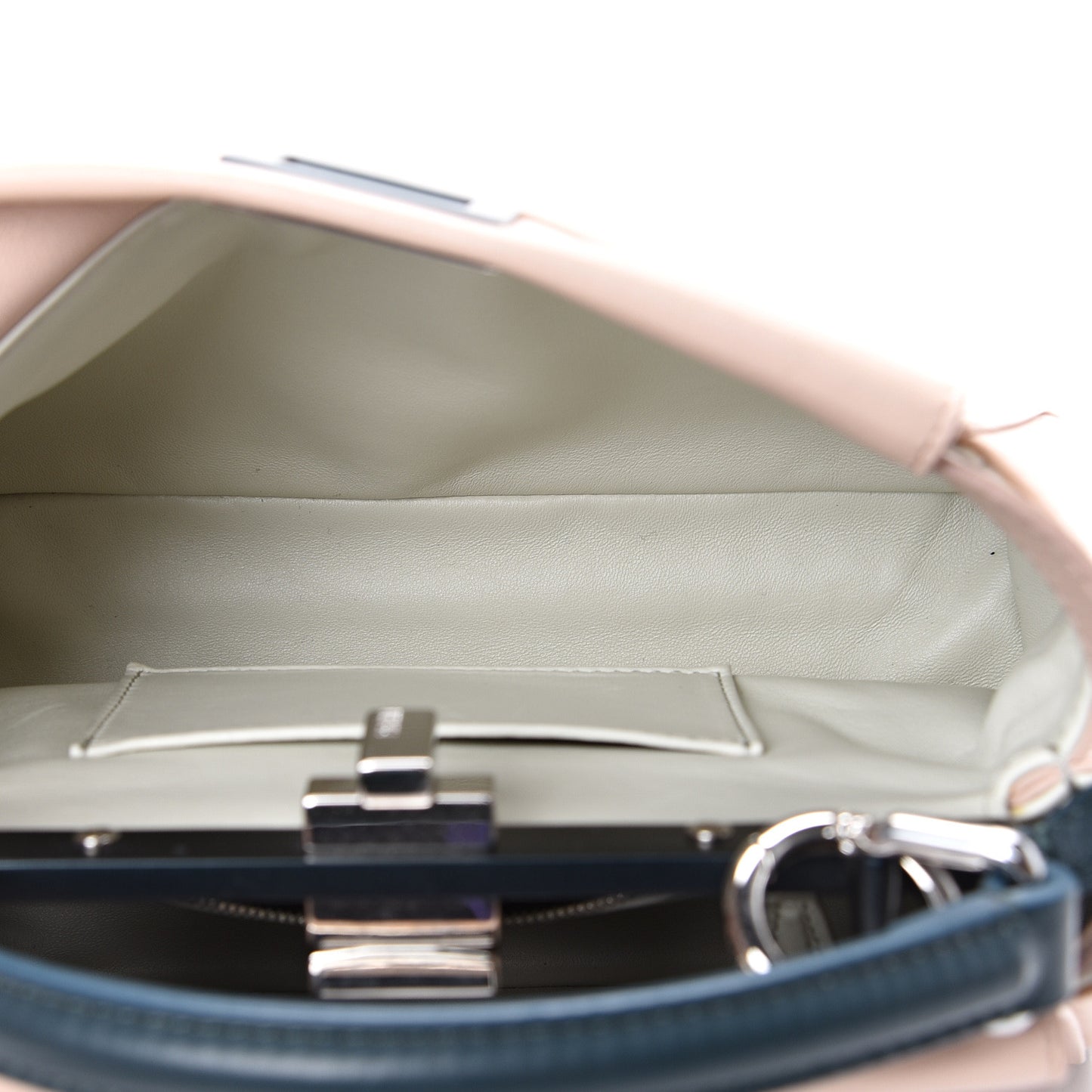 Nappa Colorblock Mini Peekaboo Iconic Satchel Soap Amazzonia Opal