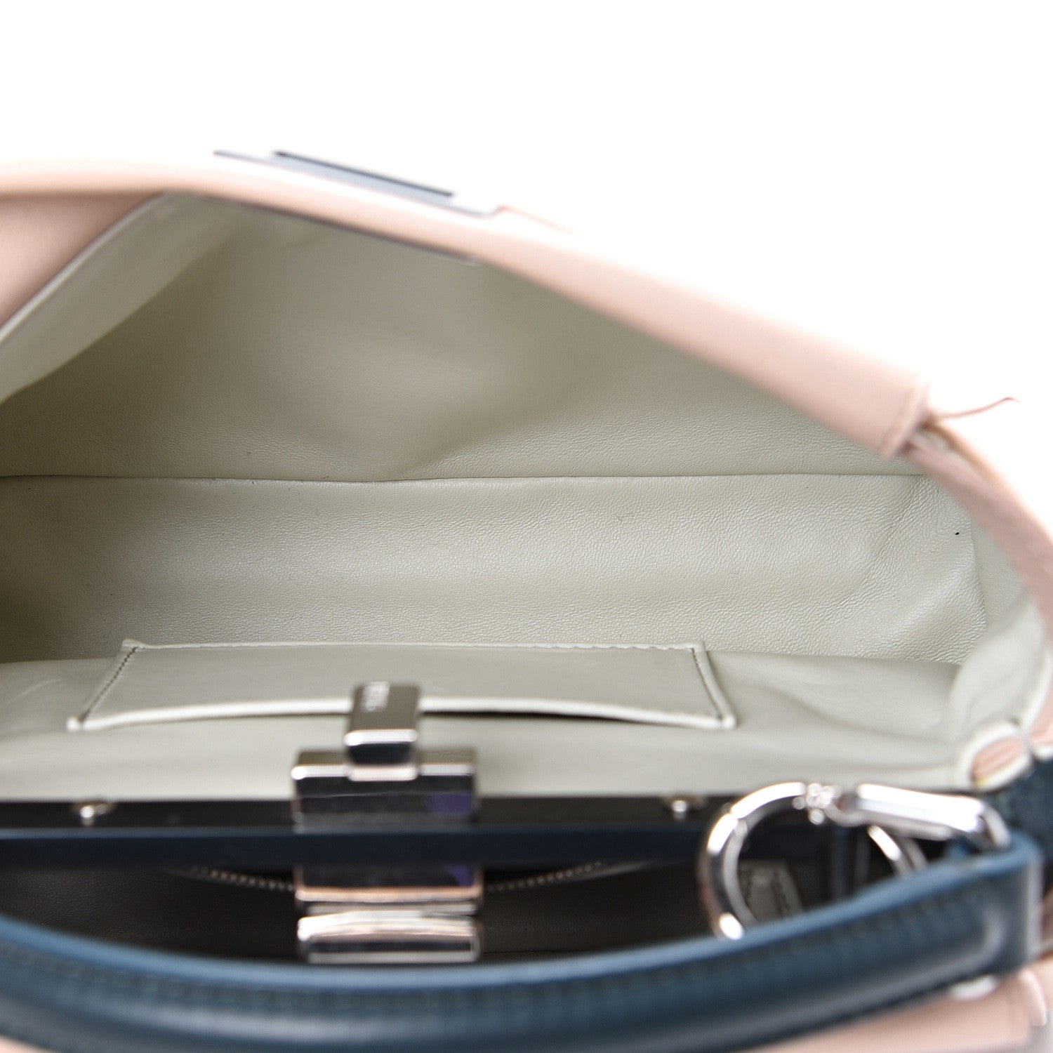 Fendi Nappa Colorblock Mini Peekaboo Iconic Satchel Soap Amazzonia Opal 5 of 11