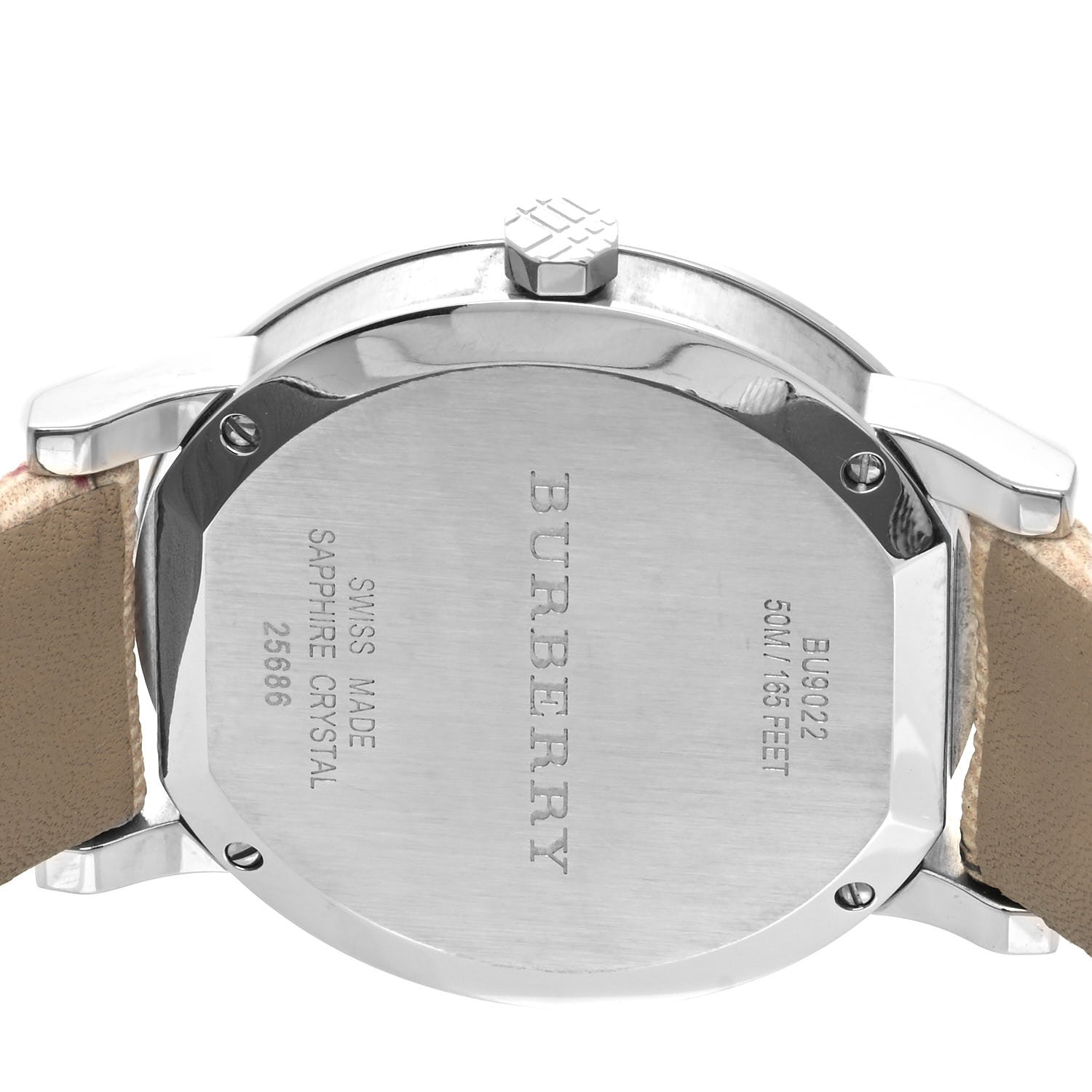 Burberry Stainless Steel Calfskin 38mm Heritage Nova Check Quartz