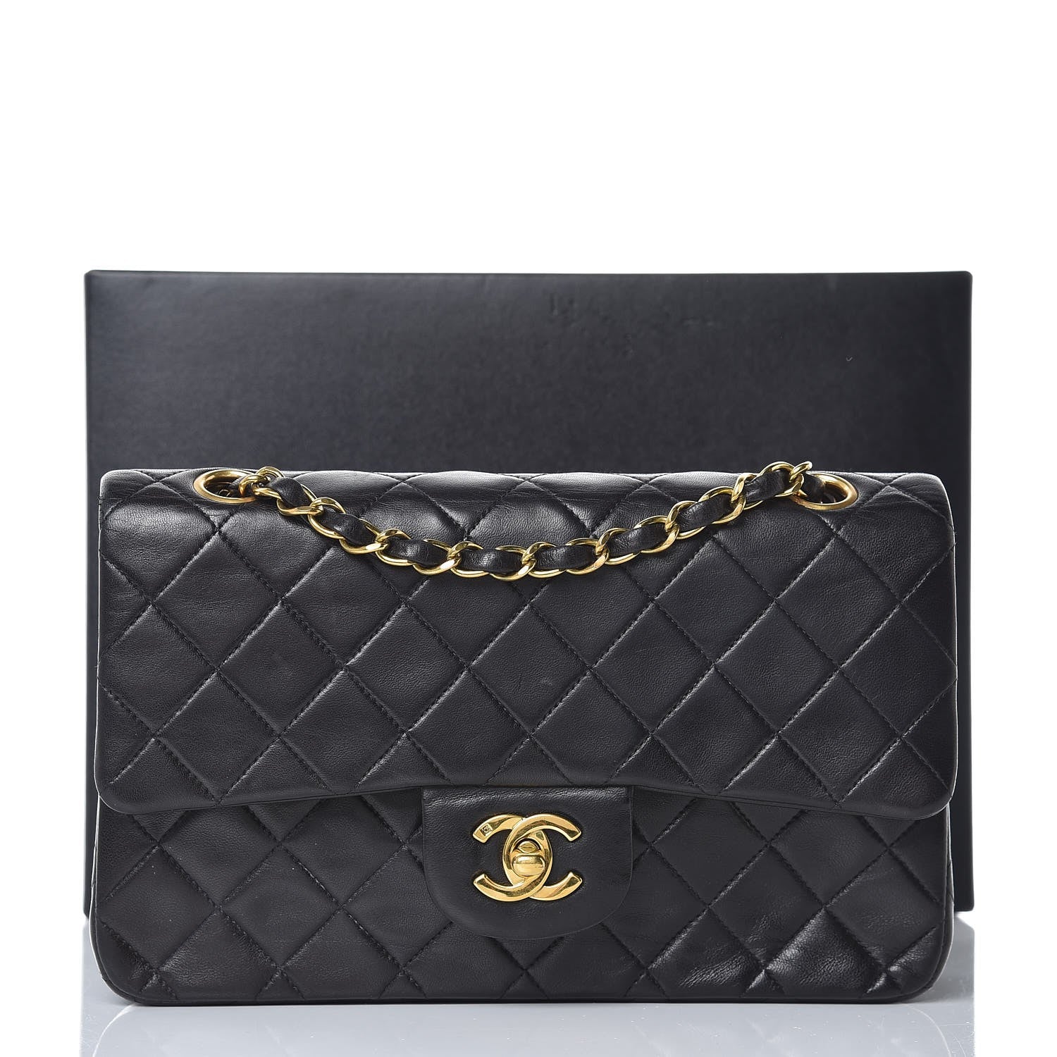 Chanel Lambskin Quilted Small Double Flap Black 9 of 9