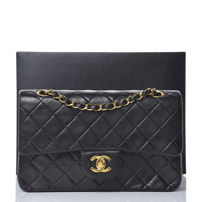 Chanel Lambskin Quilted Small Double Flap Black 9 of 9