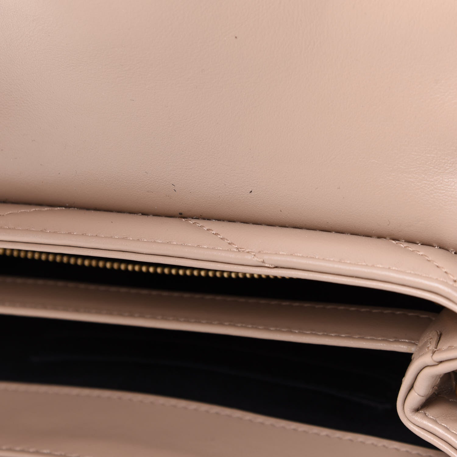 Saint Laurent Calfskin Y Quilted Monogram Toy Loulou Crossbody Bag Dark Beige 12 of 12