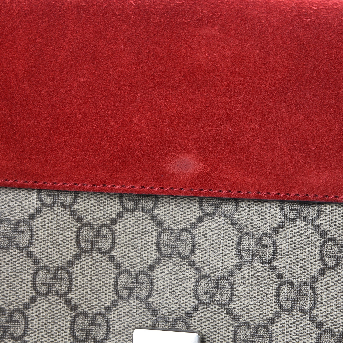 GG Supreme Monogram Small Dionysus Shoulder Bag Red