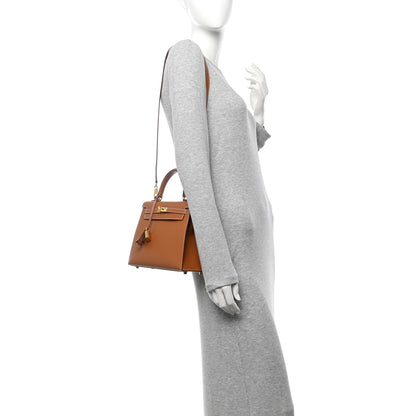 Hermes Epsom Kelly Sellier 25 Gold 2 of 11