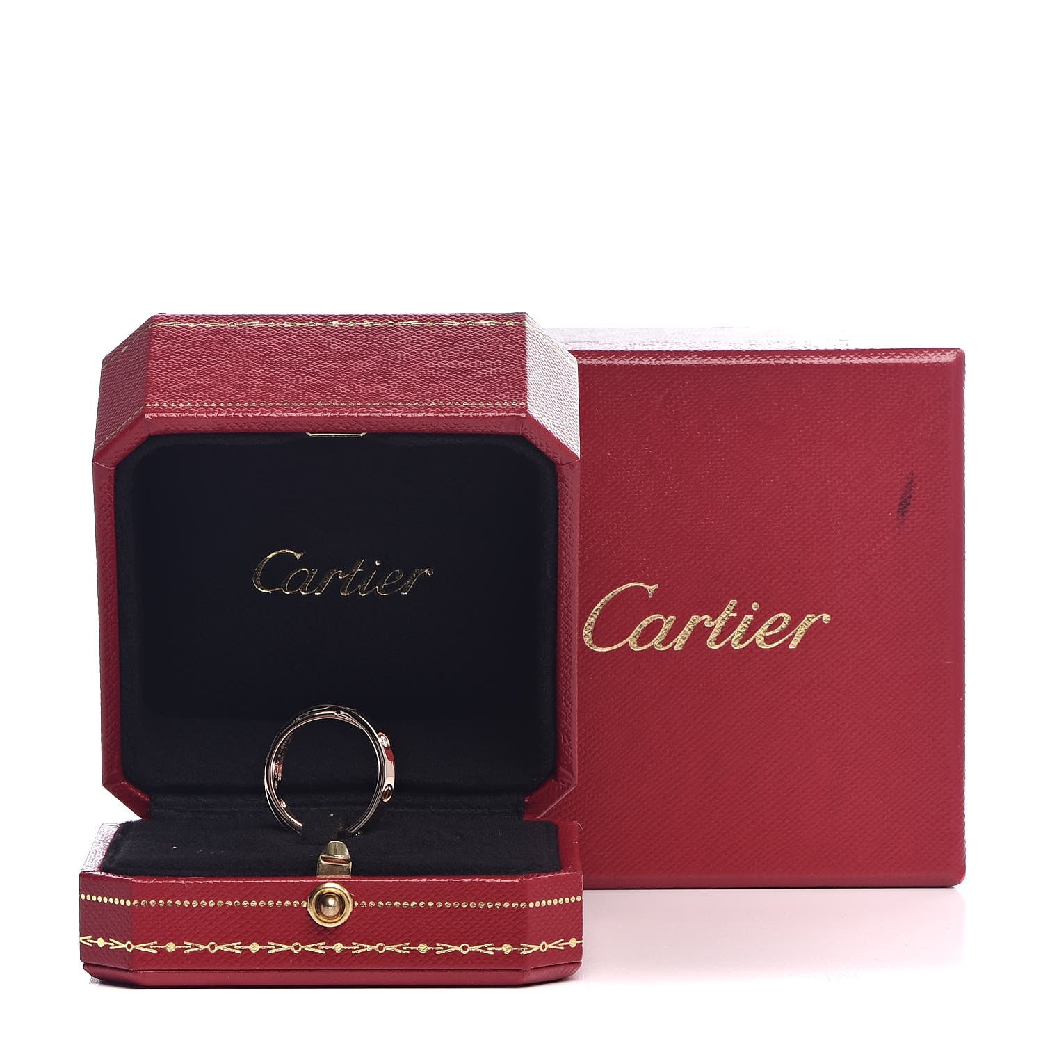 Cartier 18K Pink Gold 6 Diamond LOVE Ring 52 6 6 of 6