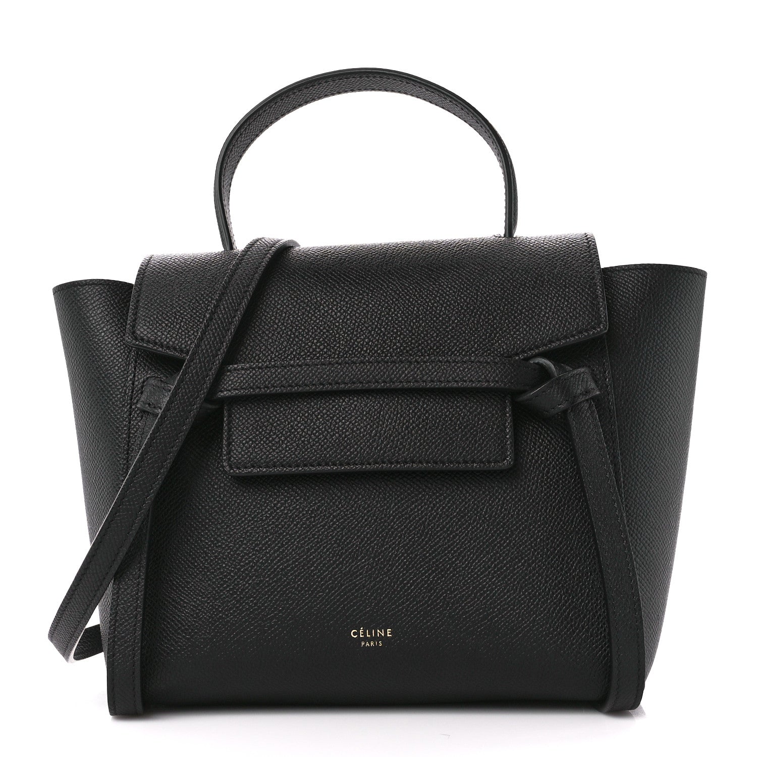 Celine Grained Calfskin Nano Belt Bag Black 1 of 11